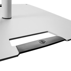 Gravity GLS431W White Lighting Stand 2-pack w/Steel Base & Bag & 35mm M10 Flange
