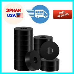 Durable 16 Pcs Rubber Washers – 1.5 Inch OD, Perfect for Vibration Dampening