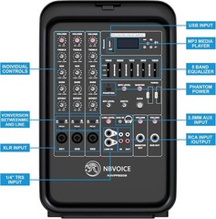 Portable PA System Bluetooth Microphone Speakers Mixer Stand 8 Channel