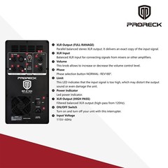 proreck Active Powered Dual 18 inch Subwoofer 5000W P.M.P.O