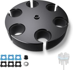 Multi Microphone Holder, Aluminum Multi Mic Holder Holds Up to 6 Mics, Wired …