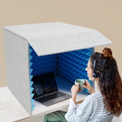 Desktop Soundproof Cover Portable Vocal Recording Booth Sound Absorbing Shield