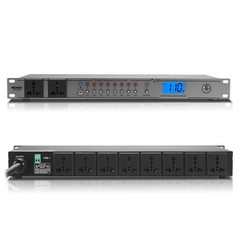 20A Rack Mount Power Conditioner with 10 Outlets & Surge Protection