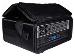 Rockville RRB45 4U Rack Bag with Double-Sided Access, 16″ Depth, 16″, Black