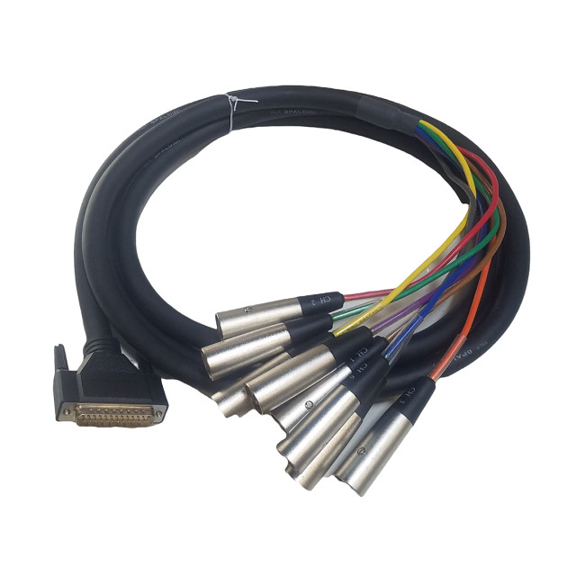 Cable Up CU/SD203 10′ D-Sub 25 Male to XLR Male Audio Snake (8-Channels)
