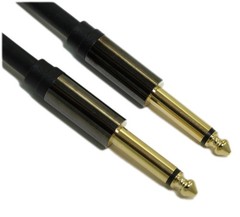 1.5ft Premium 1/4inch MONO (TS) Guitar Cable Male to Male 18AWG Gold Plated