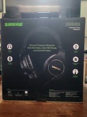 Shure SRH840A Professional Monitoring Headphones. Studio grade headphones