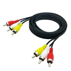 6FT RCA Audio Video Composite AV Cable, 3 Male to 3 Cable 6 feet