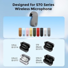 9PCS Silicone Case Kit S70 Wireless Microphone Transmitter (: 5714/5715 / 571…