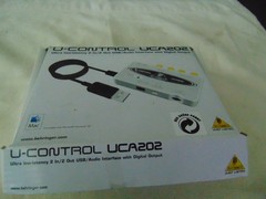 Behringer U-Control UCA202 USB Audio Interface with manual works fine