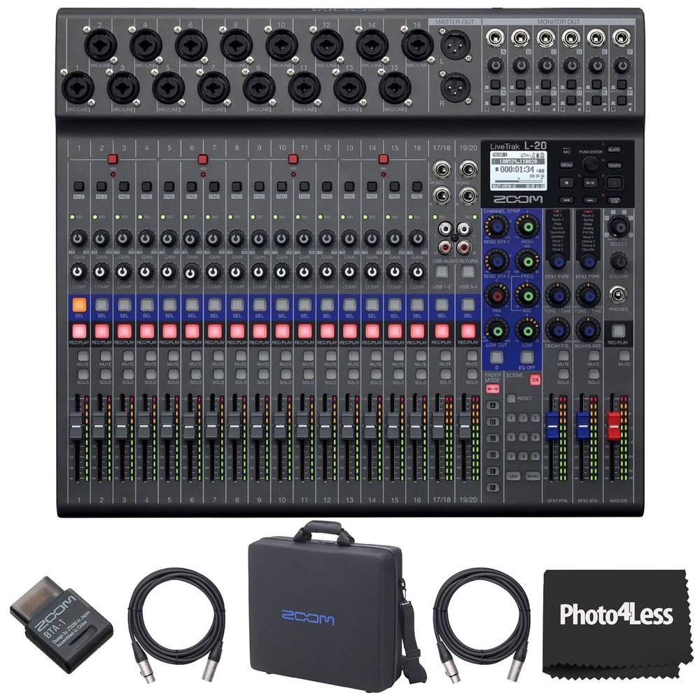 Zoom LiveTrak L-20 Digital Mixer and Multitrack Recorder