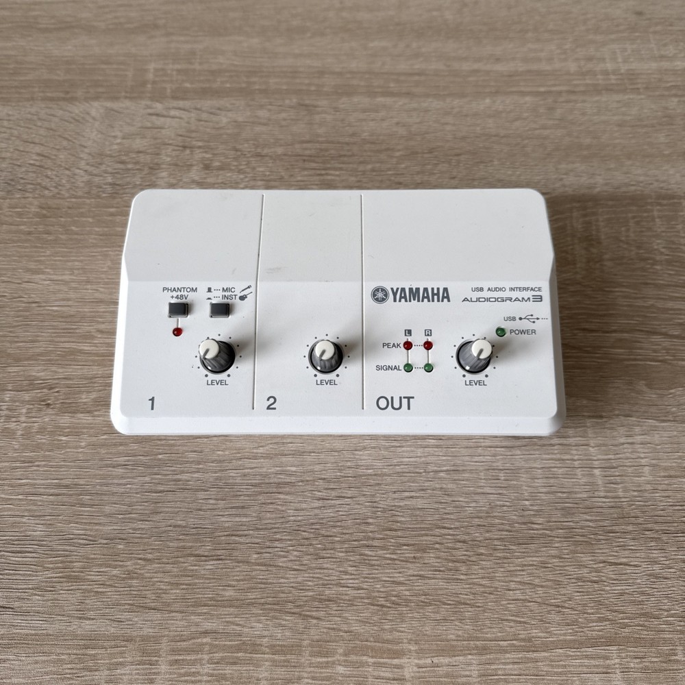 Yamaha Audiogram 3 USB Audio Interface 24-bit 2-In w/ 48V Phantom Tested