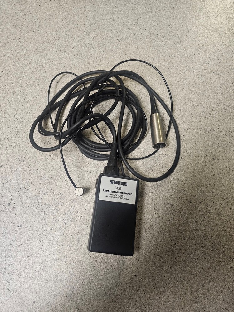 Shure 838 Lavalier Microphone. WORKS
