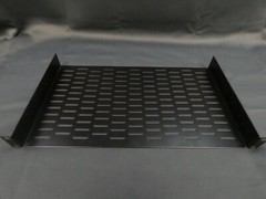 1U 19″ L x 10″ D Vented Rack Shelf for Server or Pro Audio Rack