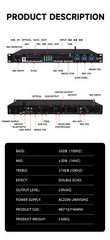 KX200 professional vocal effects processor audio effector for performance