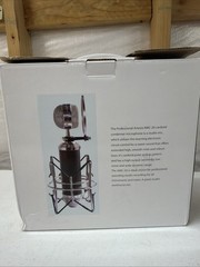 Versatile AMC-20 Large-Diaphragm Studio Microphone with Shock Mount & Pop Filter