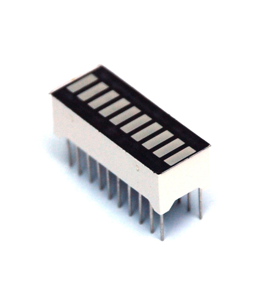 10pc LED 10 Segment Bar Display Segment Size=5.1×1.78mm Color= Yellow A1025YWL