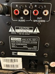 Tascam VL S21 Compact 25-Watt Desktop/Multimedia Speaker System NXT