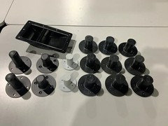 Lot of Speaker Cabinet Metal Pole Mounts 1 3/8″ Stand Mount Plastic and Metal