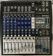 PRESONUS StudioLive AR12 USB Bundle, 4 Microphones, 9 Microphone Cables