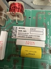 Professional Audio Systems PAS 1R12 Speaker Crossover BK Dividing Network TOC