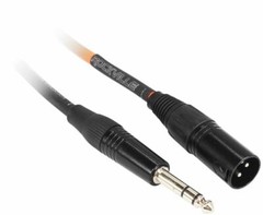 2 Rockville RCXMB6-O Orange 6′ Male REAN XLR to 1/4“ TRS Balanced Cables