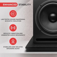 Pyle Pro Audio PA Speaker Platform Pad – 22.5’’ x 17.8’’ One Size, Black