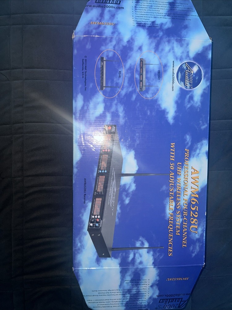Audio 2000’s AWM6528U Four-channel Handheld And Lavalier Wireless Microphone Sys