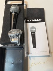 Rockville RMC-XLR High Performance Hand Held Dynamic Vocal Microphone With Case
