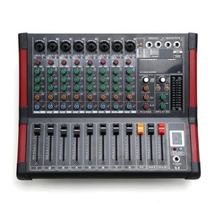 8 Channel Amplifier Power Mixer Bluetooth TRS Audio Mixing w/ USB Slot 16DSP New