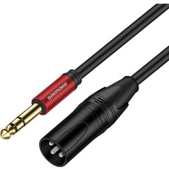 15 Foot TRS Stereo 6.35Mm 1/4 Inch to XLR Balanced Mic Cable Male to Male Audio