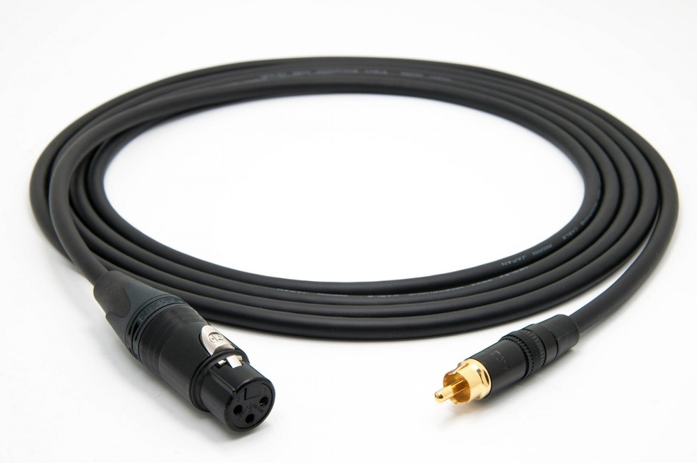Mogami 3080 AES to SPDIF Digital Black Cable 110 Ohm | Neutrik RCA | XLR Female.