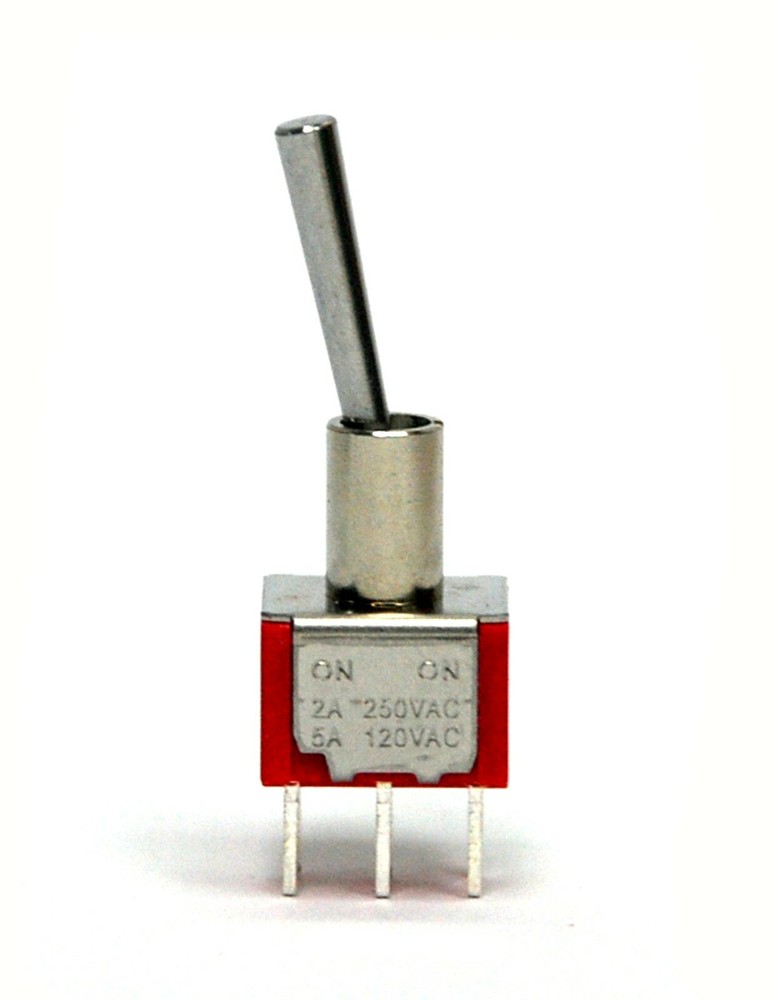 100pc Miniature Toggle Switch 1MS1T4B2M2QES On/On 3P SPDT 2A250V 5A120V PCB pin