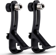 Facmogu 2PCS Drum Microphone Clip, Adjustable Mic Mount Clamp Holder Mic…