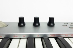 NEW 3pcs Replacement Knob for Alesis Micron Alesis Ion Black Knob Cap Part