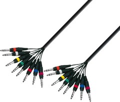 Adam Hall Cables 3 STAR L8 VV 0500 – Multicore Cable 8 x 6.3 mm Jack stereo t…