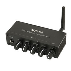 6.5mm Karaoke Mixer Aluminium Alloy Dual Microphone Input Portable Digital LXHR
