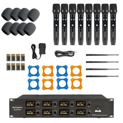 Berlingtone 8-Channel UHF Wireless Microphone System 8 Fixed Frequency Channel