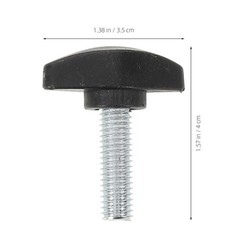 10Pcs Black Mic Stand Screws Durable PP and Carbon Steel Adjustable Clamp Screws
