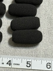 Mini Sponge Foam Microphone Headset Sponge Windscreen Mic Cover 1.5x.5in