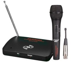 Pyle-PRO – Dual Function Wireless/Wired Microphone System Black PDWM100