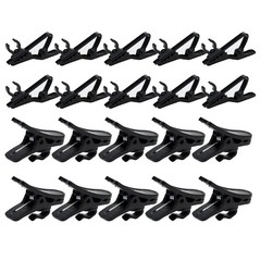 Lapel Mic Clip on Shirt Microphone Metal Tie and 1.34 x 0.6 inch, black