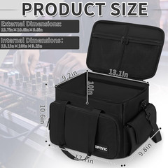 DJ Cable File Bag with 6 Detachable Dividers High Capacity Gig Cable Bag for Cor