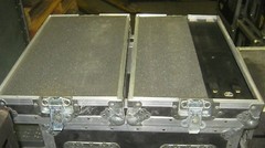 Double Ended 24x25x16 Anvil Computer Work Station Case Wheel Caster Plates