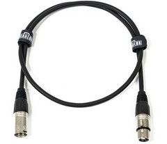 Gearlux 3.2-Foot 3-Pin Male-to-Female DMX Cable – 10 Pack