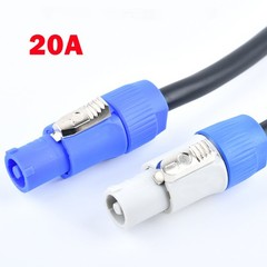 4Pcs 3ft 16AWG Stage Lighting Fixture For PowerCon Power-Through Blue Cable NEW