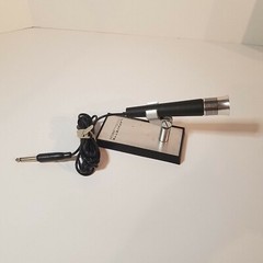 Vintage Microphone, Lafayette 860M, Professional Dynamic w Holder, Used Untested