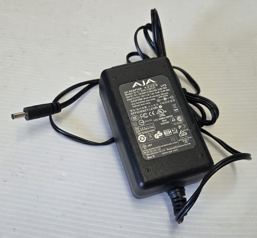 AJA STD-12012T 12V 1.2A AC Adapter Power Supply