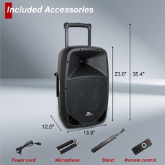 PRORECK Freedom 15 800W Bluetooth PA System Memorial Day Sale Rechargeable Mic