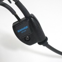 Shure WH20 Headset Microphone Wired TA4F Mini-XLR Adjustable Headband Black